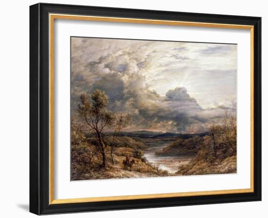 Sun Behind Clouds, 1874-John Linnell-Framed Giclee Print