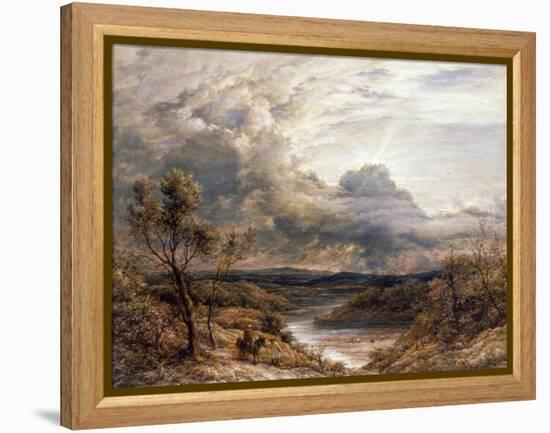 Sun Behind Clouds, 1874-John Linnell-Framed Premier Image Canvas