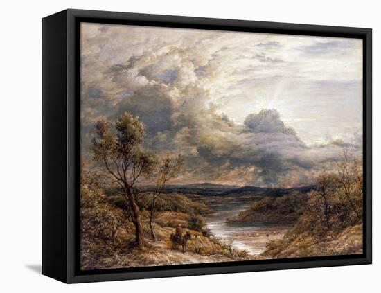 Sun Behind Clouds, 1874-John Linnell-Framed Premier Image Canvas