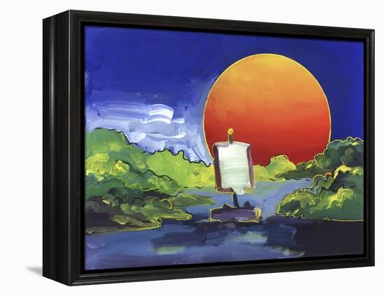 Sun Boat-Howie Green-Framed Premier Image Canvas