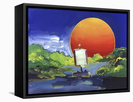 Sun Boat-Howie Green-Framed Premier Image Canvas