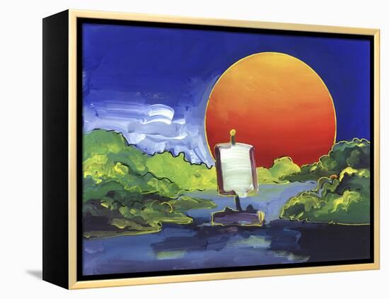 Sun Boat-Howie Green-Framed Premier Image Canvas