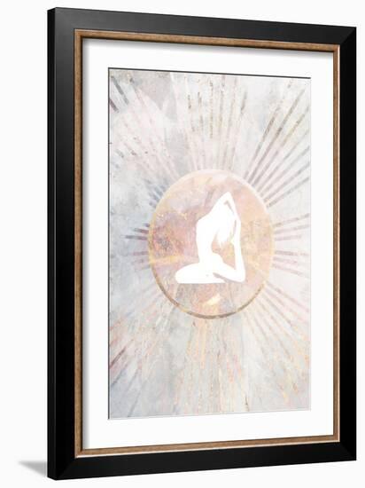 Sun Boho Yoga Marble 2-Sarah Manovski-Framed Giclee Print