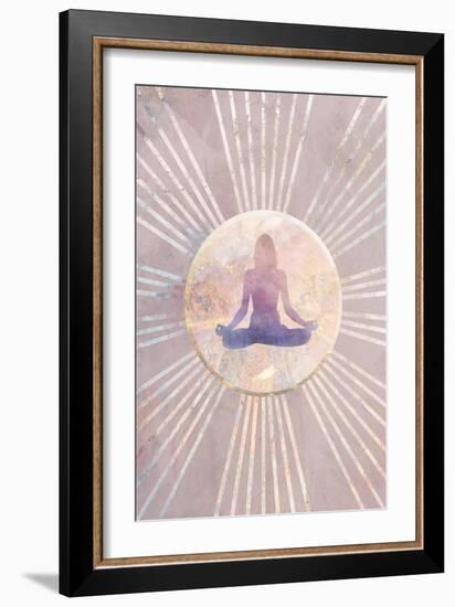 Sun Boho Yoga Pink 1-Sarah Manovski-Framed Giclee Print
