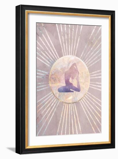 Sun Boho Yoga Pink 2-Sarah Manovski-Framed Giclee Print