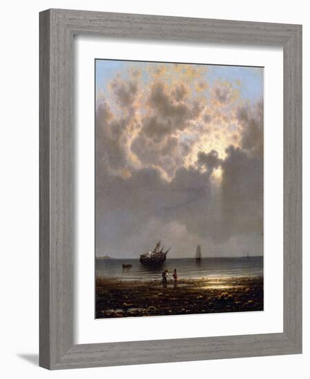 Sun Breaking Through the Clouds-Martin Johnson Heade-Framed Giclee Print