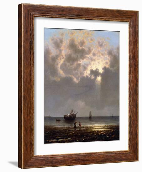 Sun Breaking Through the Clouds-Martin Johnson Heade-Framed Giclee Print