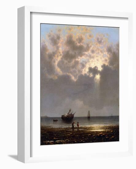 Sun Breaking Through the Clouds-Martin Johnson Heade-Framed Giclee Print