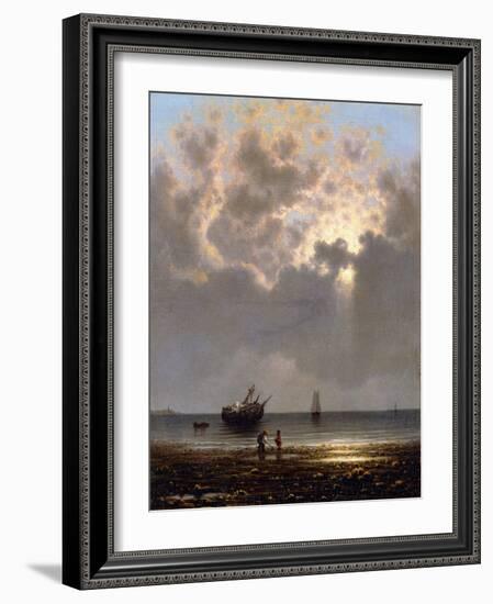 Sun Breaking Through the Clouds-Martin Johnson Heade-Framed Giclee Print