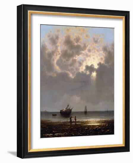 Sun Breaking Through the Clouds-Martin Johnson Heade-Framed Giclee Print