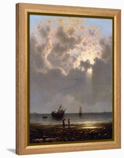 Sun Breaking Through the Clouds-Martin Johnson Heade-Framed Premier Image Canvas