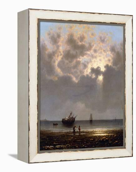 Sun Breaking Through the Clouds-Martin Johnson Heade-Framed Premier Image Canvas