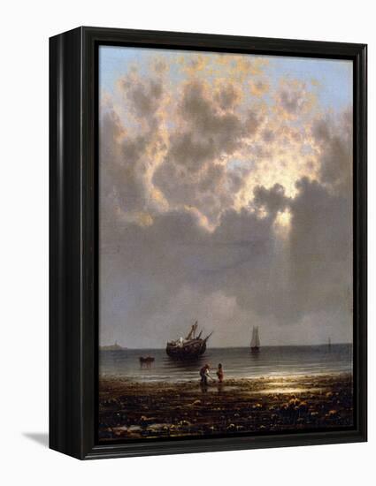 Sun Breaking Through the Clouds-Martin Johnson Heade-Framed Premier Image Canvas