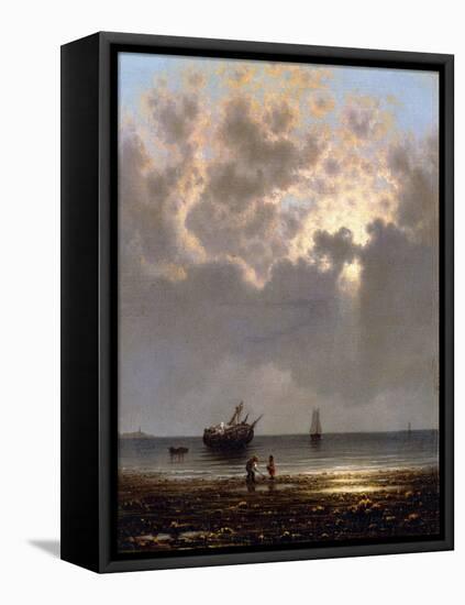 Sun Breaking Through the Clouds-Martin Johnson Heade-Framed Premier Image Canvas