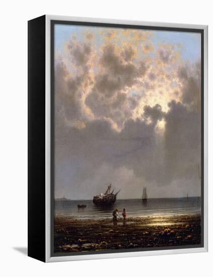 Sun Breaking Through the Clouds-Martin Johnson Heade-Framed Premier Image Canvas