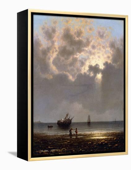 Sun Breaking Through the Clouds-Martin Johnson Heade-Framed Premier Image Canvas