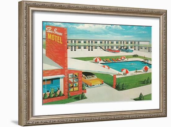 Sun Breeze Motel-null-Framed Art Print