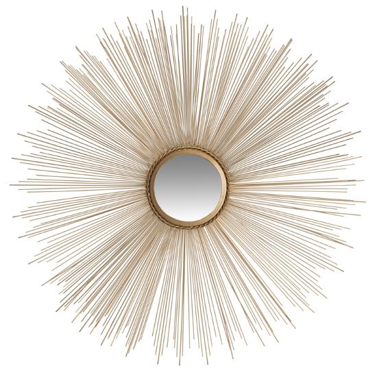 Sun Burst Mirror Gold Wall By Art Com Sun Burst Mirror Gold Wall By