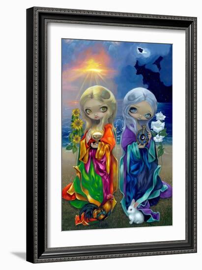 Sun Child and Moon Child-Jasmine Becket-Griffith-Framed Art Print