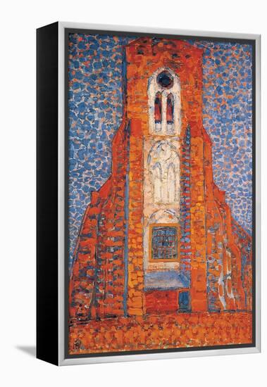 Sun, Church in Zeeland; Zoutelande Church Facade-Piet Mondrian-Framed Premier Image Canvas