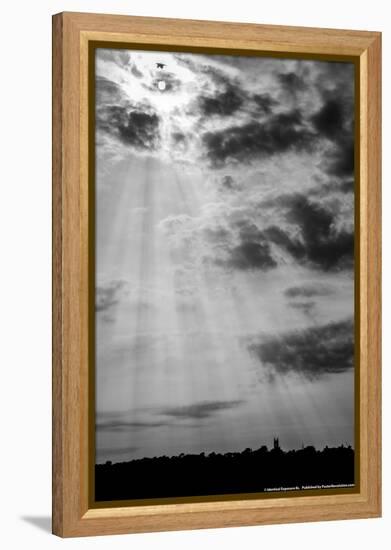 Sun Coming Through the Clouds-null-Framed Stretched Canvas