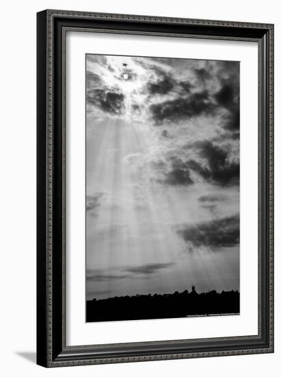 Sun Coming Through the Clouds-null-Framed Photo