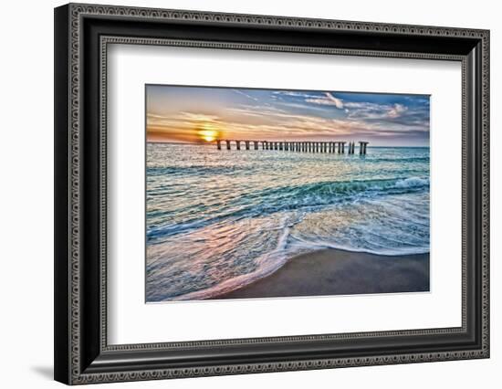 Sun Down-Mary Lou Johnson-Framed Art Print