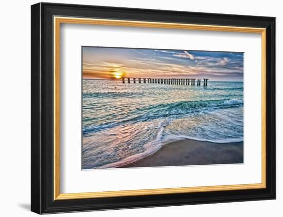 Sun Down-Mary Lou Johnson-Framed Art Print