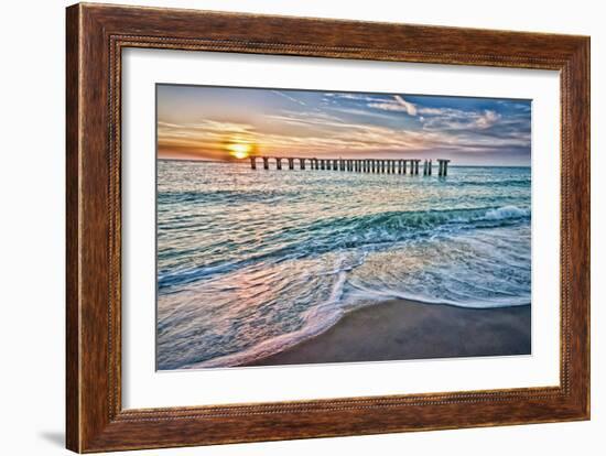 Sun Down-Mary Lou Johnson-Framed Art Print