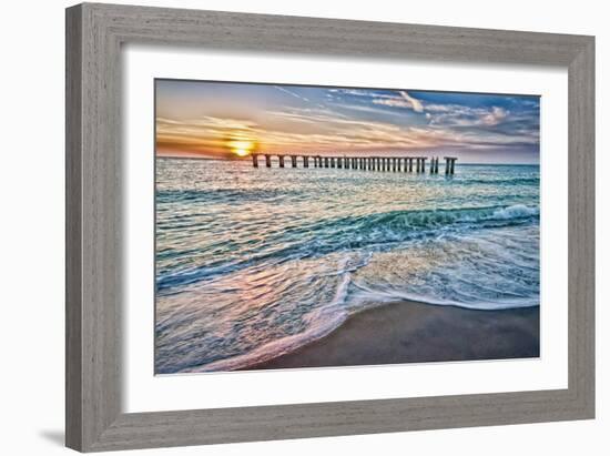 Sun Down-Mary Lou Johnson-Framed Art Print