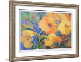 Sun Filled Flowers-Zora Buchanan-Framed Collectable Print