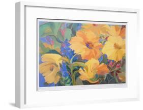 Sun Filled Flowers-Zora Buchanan-Framed Collectable Print
