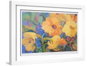 Sun Filled Flowers-Zora Buchanan-Framed Collectable Print