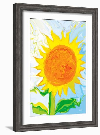 Sun Flower-Rabi Khan-Framed Art Print