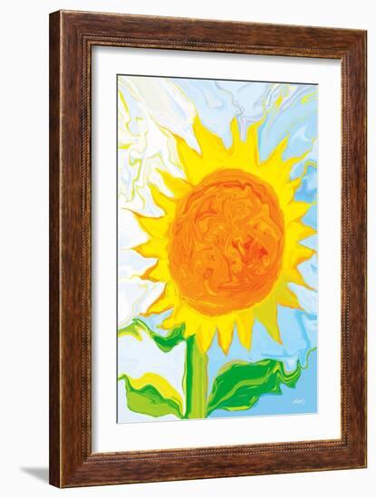 Sun Flower-Rabi Khan-Framed Art Print