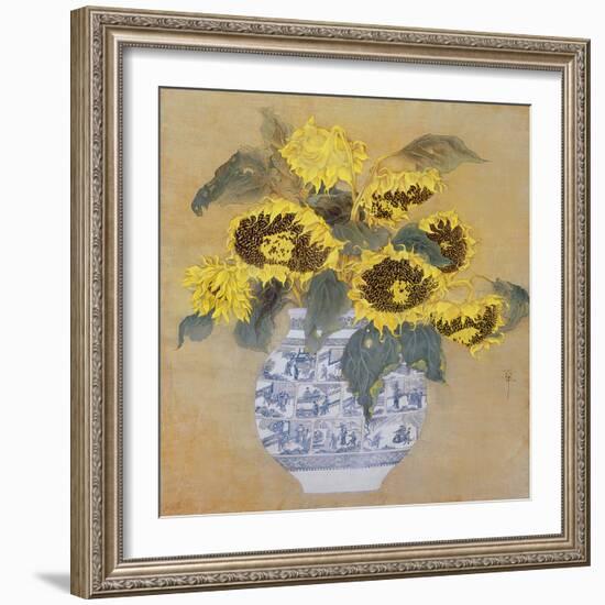 Sun Flowers-Cai Xiaoli-Framed Giclee Print