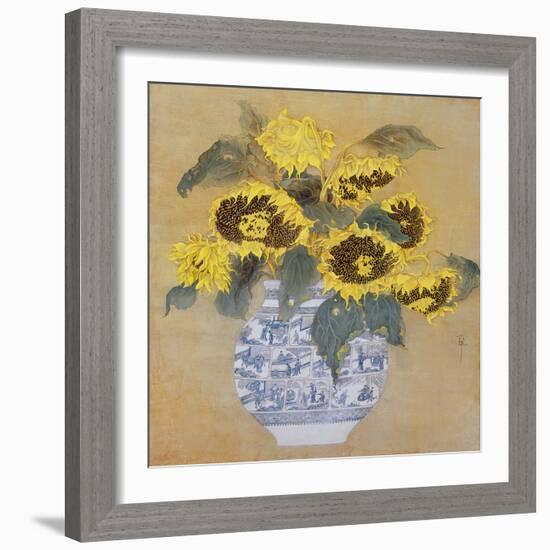 Sun Flowers-Cai Xiaoli-Framed Giclee Print