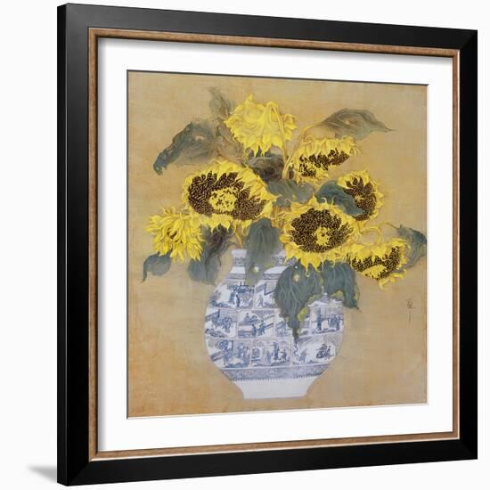 Sun Flowers-Cai Xiaoli-Framed Giclee Print