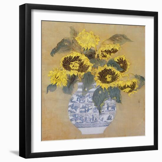 Sun Flowers-Cai Xiaoli-Framed Giclee Print