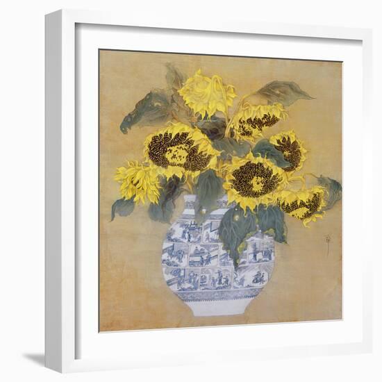 Sun Flowers-Cai Xiaoli-Framed Giclee Print