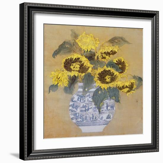 Sun Flowers-Cai Xiaoli-Framed Giclee Print