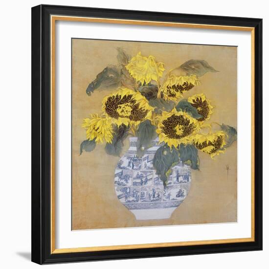 Sun Flowers-Cai Xiaoli-Framed Giclee Print