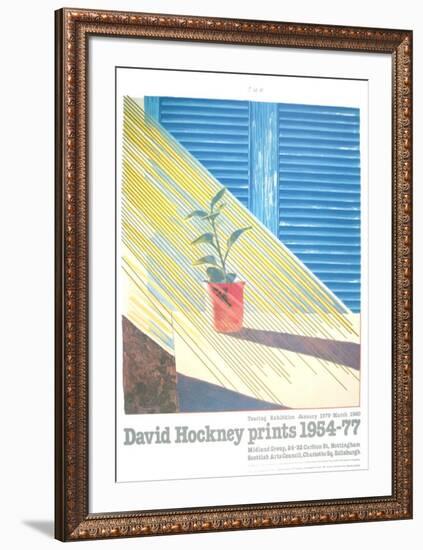 Sun from the Weather Series-David Hockney-Framed Art Print