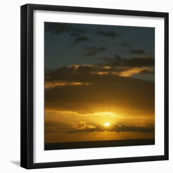 Sun in Cloudy Sky-Micha Pawlitzki-Framed Photographic Print