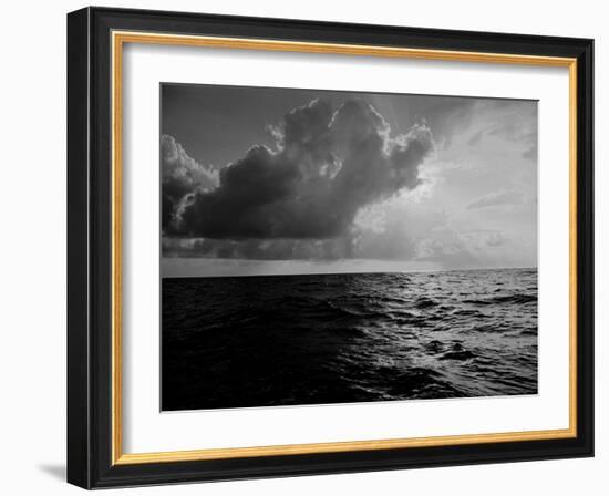 Sun-Lighted Thunderheads over the Atlantic-Peter Stackpole-Framed Photographic Print