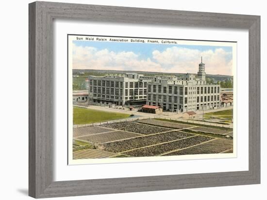 Sun Maid Raisin Building, Fresno, California-null-Framed Art Print