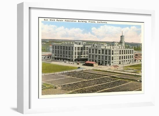 Sun Maid Raisin Building, Fresno, California-null-Framed Art Print