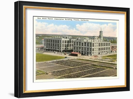 Sun Maid Raisin Building, Fresno, California-null-Framed Art Print