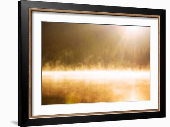 Sun Mist & Fog Abstract Sparks Lake Bend Oregon Wilderness-Vincent James-Framed Photographic Print