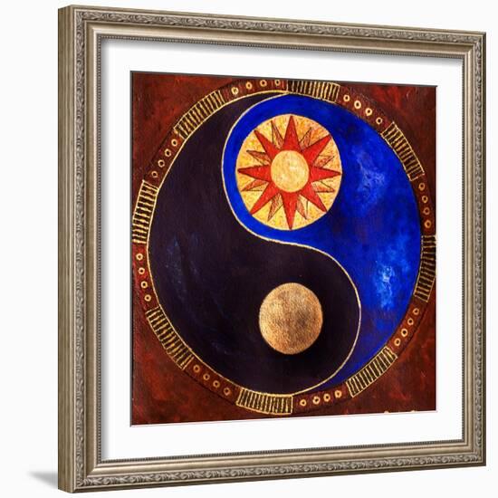 Sun-Moon, 2009-Sabira Manek-Framed Giclee Print